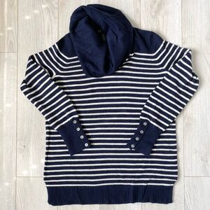 Lauren Ralph Lauren Navy & White Striped Pullover Sweater